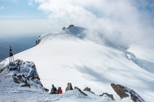 Signalkuppe von Gipfel der Zumsteinspitze