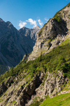 Mit jedem Höhenmeter sieht man mehr vom Karwendel