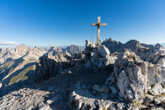 Das Gipfelkreuz am Paternkofel