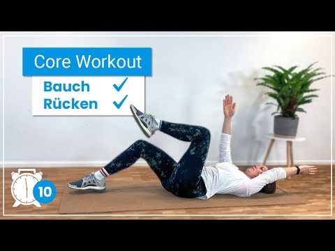 10 Minuten Core Workout ✅ Stärke Bauch &amp; Rücken mit diesen Übungen!