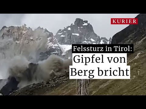 Massiver Felssturz: Tiroler Berggipfel bricht