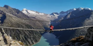 Hängebrücke bei der Olpererhütte