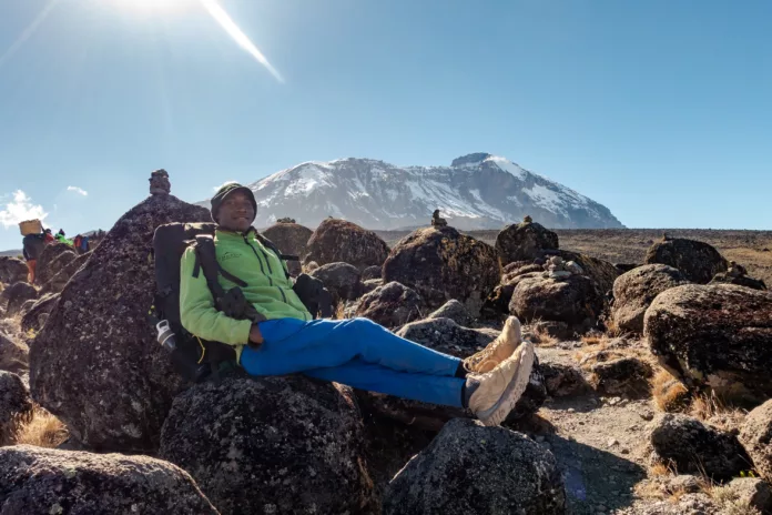 Einheimischer Bergführer am Kilimanjaro