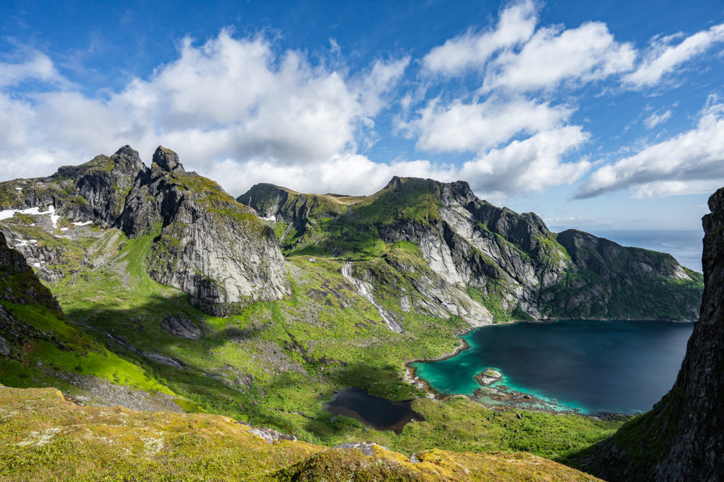 Panorama von der Bergwelt der Lofoten