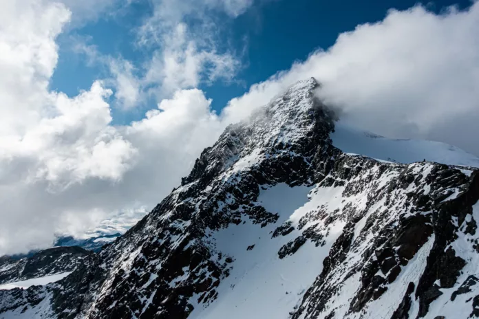 Der höchste Berg Österreichs, der Großglockner, von der Adlersruhe