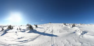 Kurz vorm Gipfel bei meiner Skitour auf den Hochwechsel