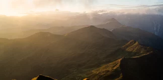 Sonnenaufgang auf der Gamskarkogelhütte