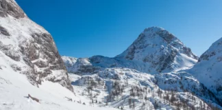 Das Gelände bei der Skitour Kleine Reibn