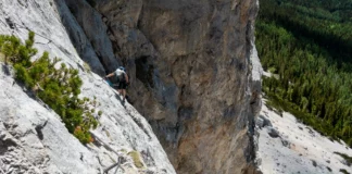 Kletterin im Haidsteig auf die Rax