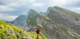 Wanderin auf der Hochiss