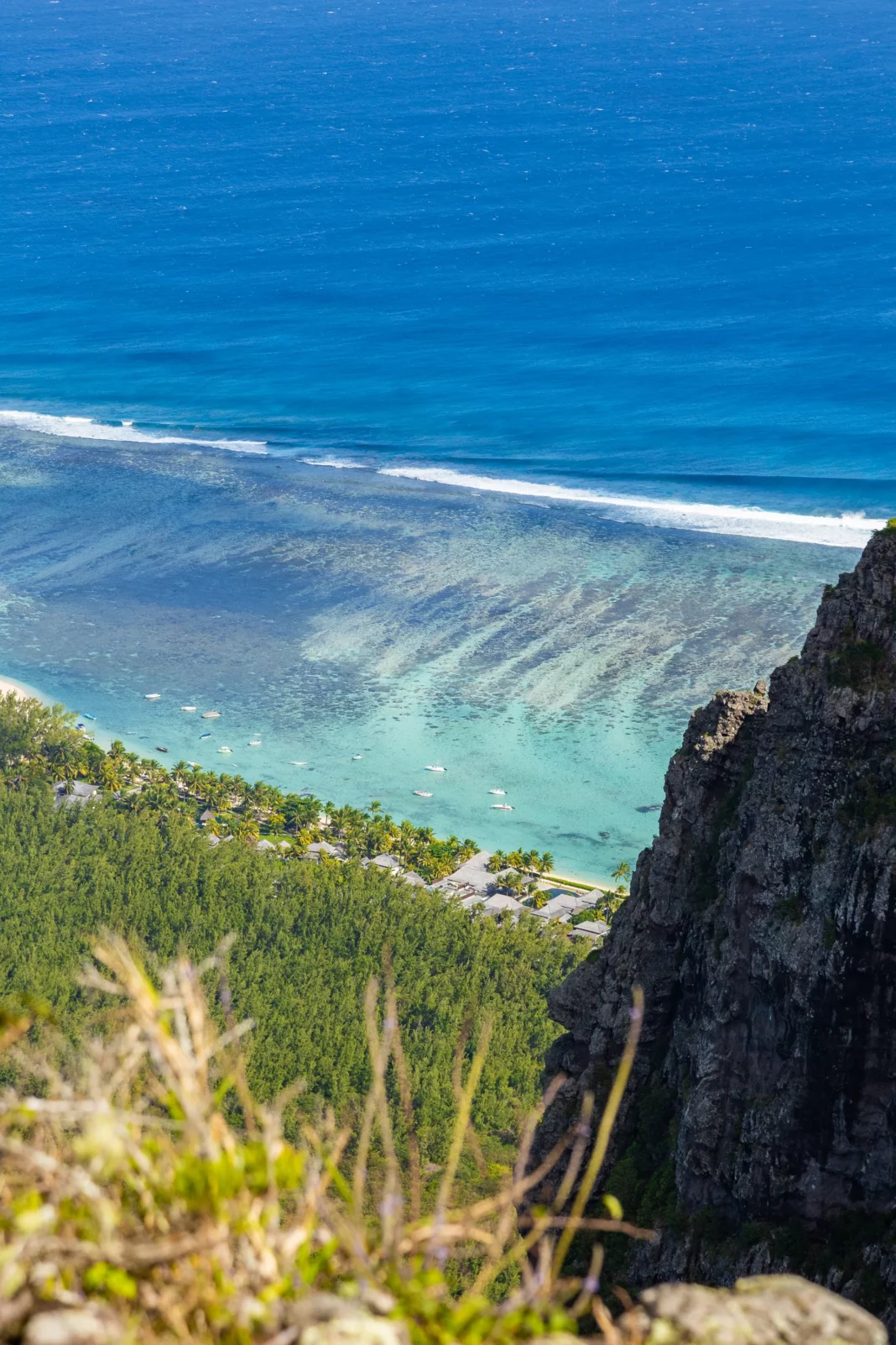 Tiefblick zum Strand