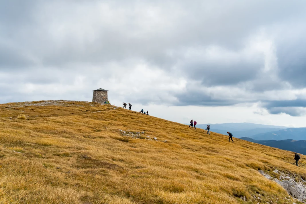 Am Gipfel der Heukuppe