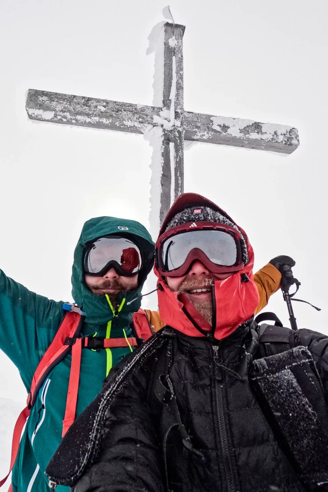 Selfie am Gipfel der Seekarspitze