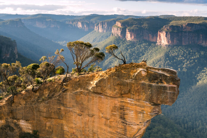 Hanging Rock Lookout in den Blue Mountains in Australien