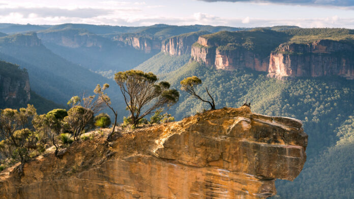 Hanging Rock Lookout in den Blue Mountains in Australien