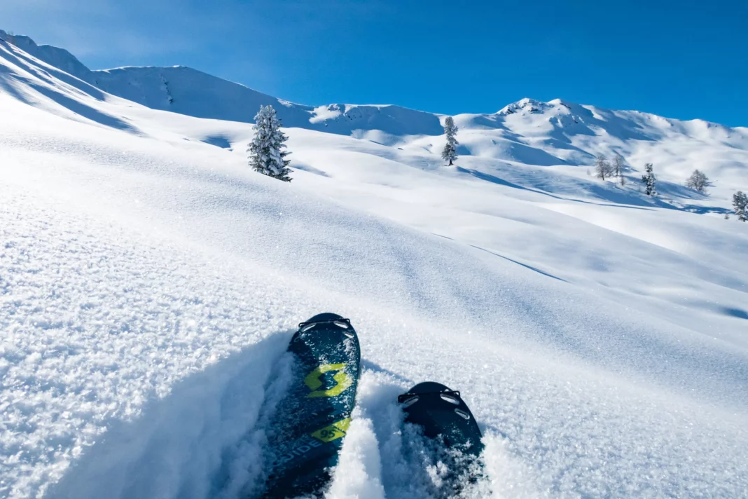 15 - 30 cm Pulverschnee wollen gespurt werden