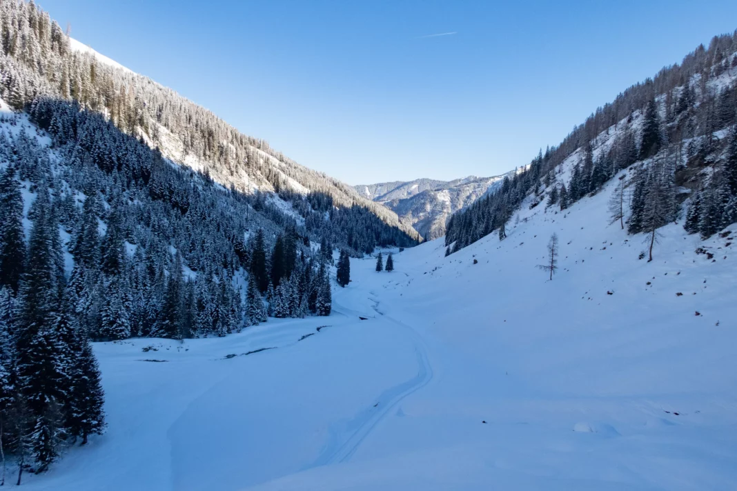 Blick zurück in den Reitalmgraben