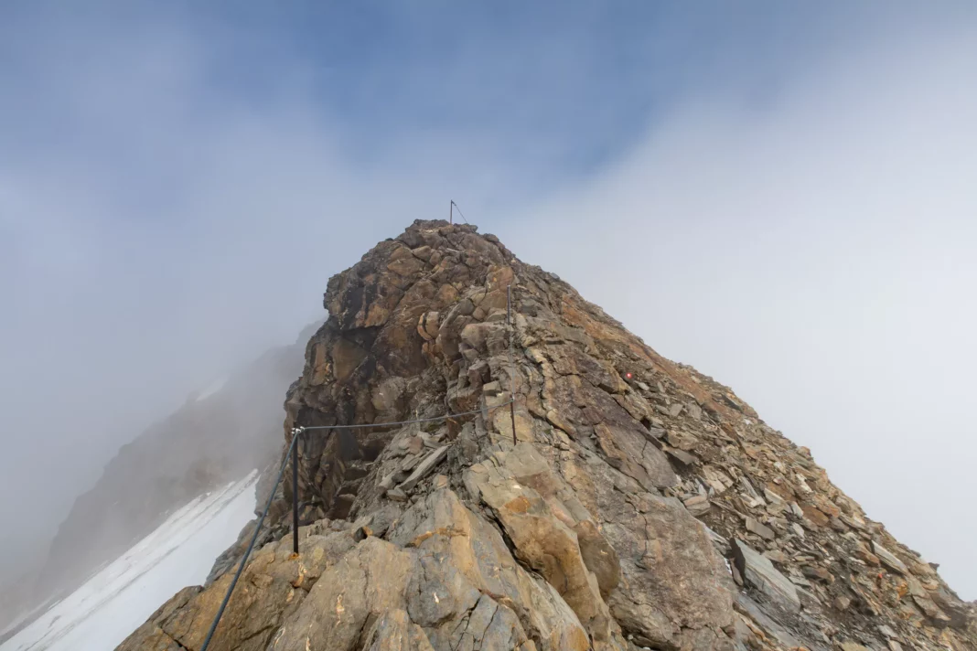 Blick zurück zum Grat