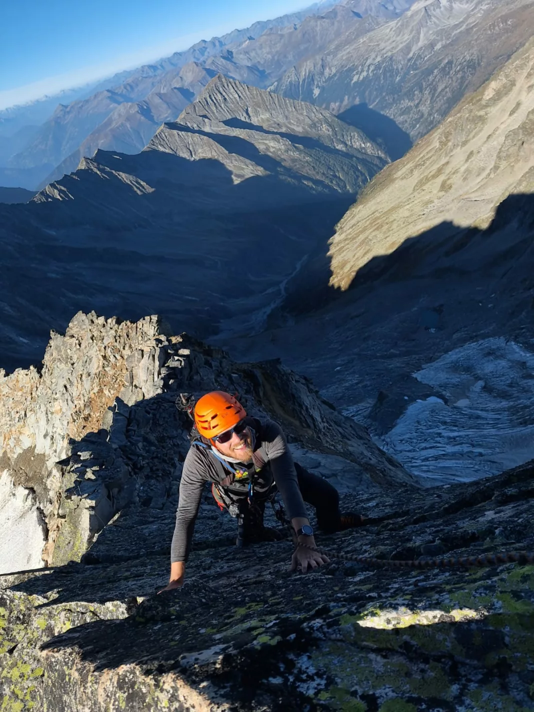 Die Freude im Gesicht: Ich am Grat der Hochalmspitze © Gernot Lachmaier