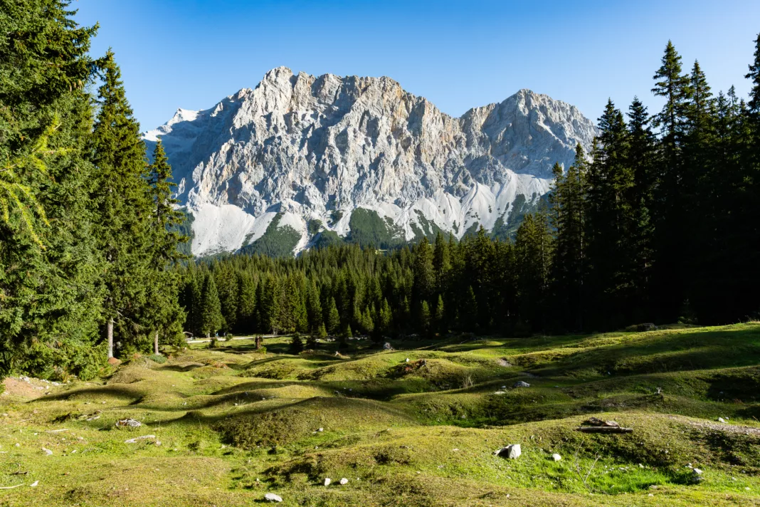 Blick am Weg zur Zugspitze