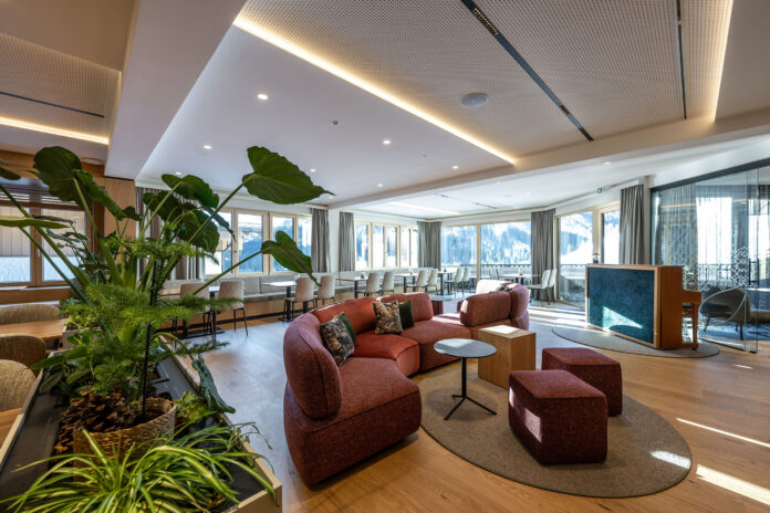 Lobby im Kleinwalsertaler Rosenhof