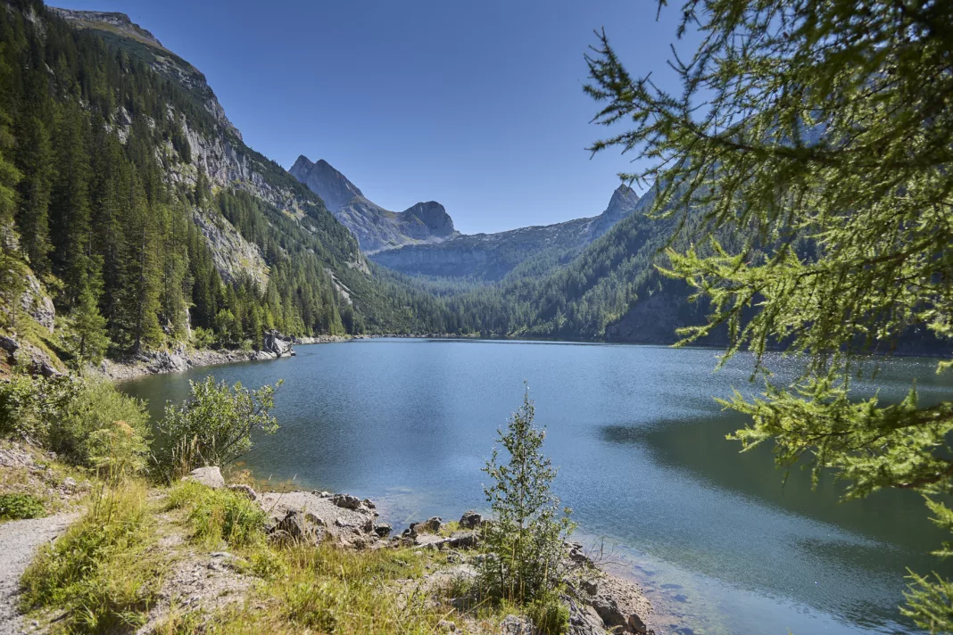 Die 3. Etappe streift das Ufer des Dießbachstausees © Daniel Roos