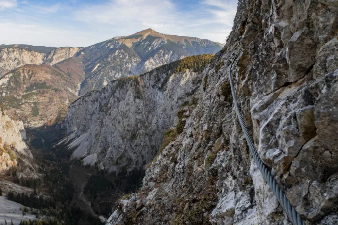 Im Gustav-Jahn-Klettersteig auf die Rax