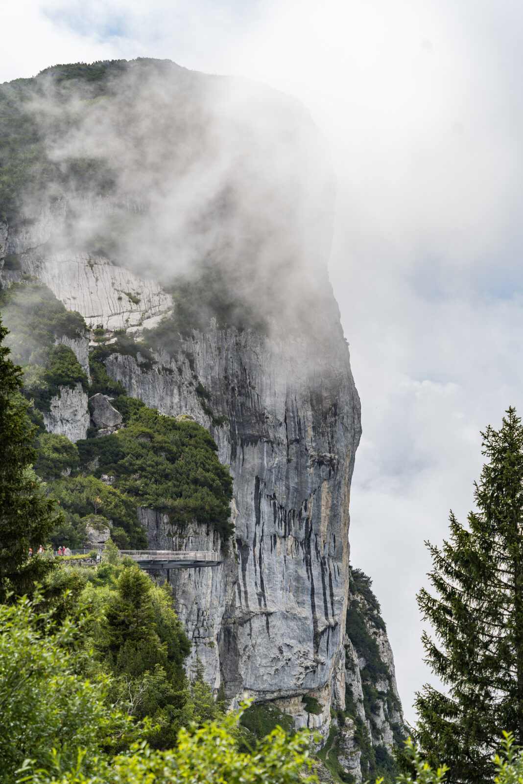 Die Aussichtsplattform auf der Steinplatte