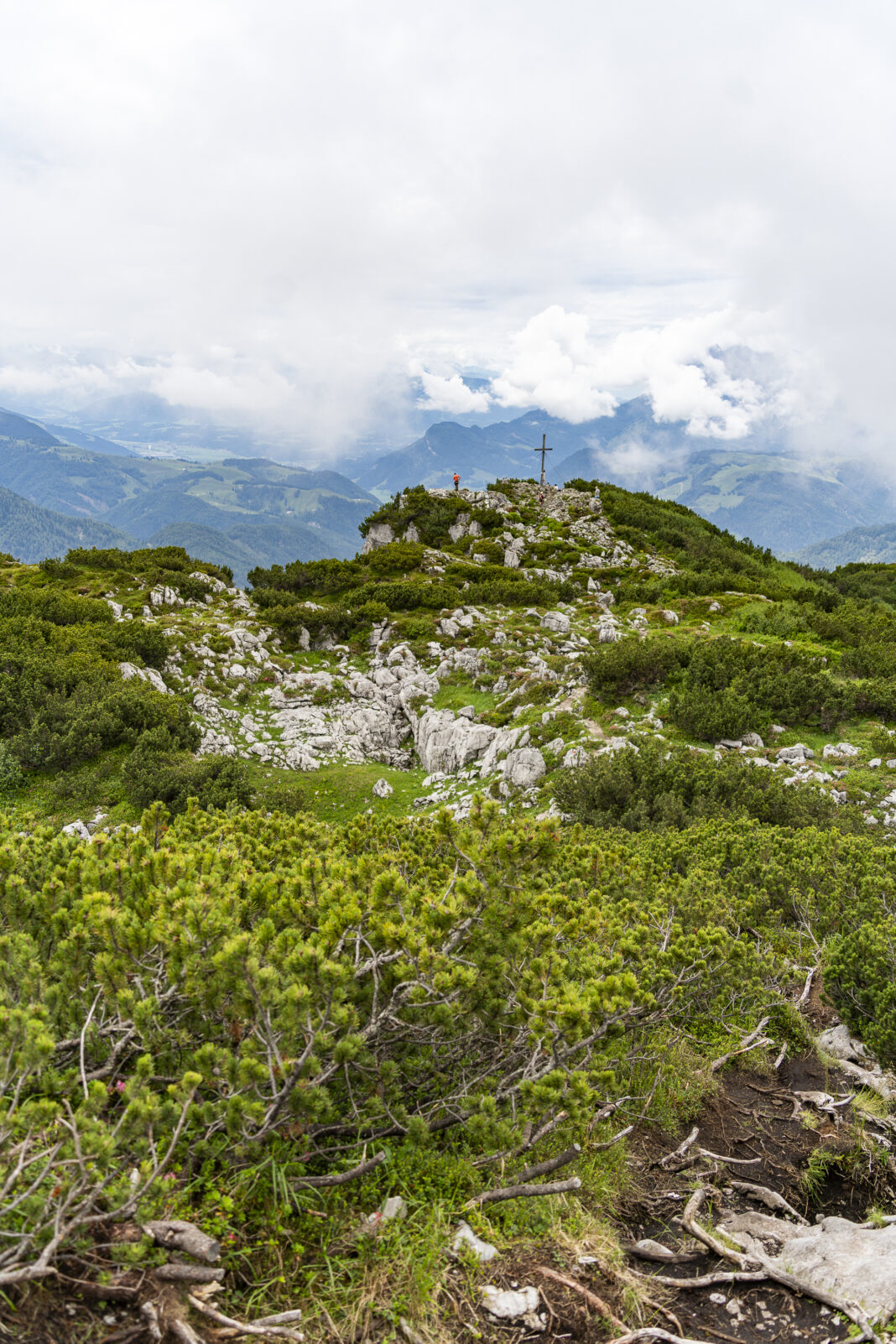 Am Gipfel der Steinplatte