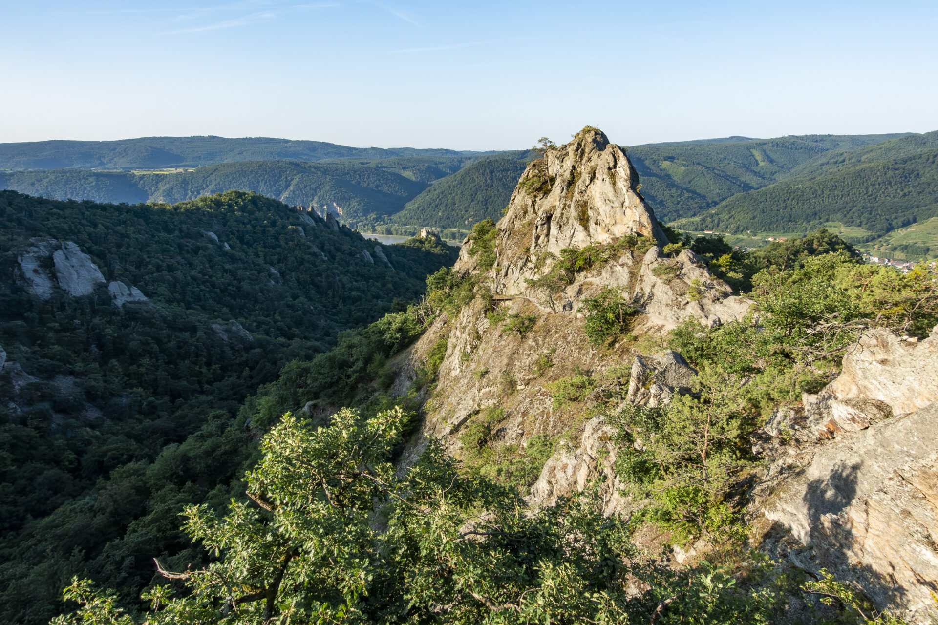 <a href="https://rauf-und-davon.at/vogelbergsteig-wachau-duernstein/">Vogelbergsteig</a> - Juli 2024