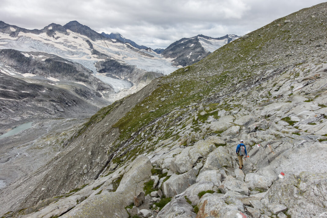 Der Wanderweg zurück zur Kürsingerhütte