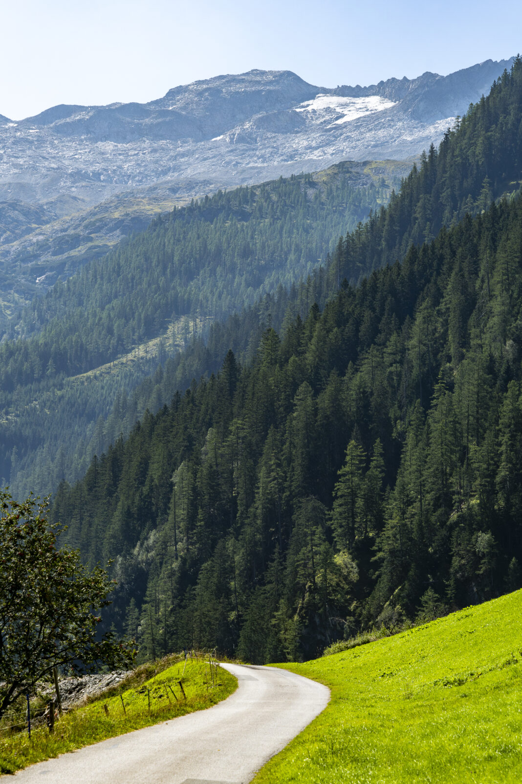 Ein letzter Blick von Hüttschlag hoch zum Keeskogel