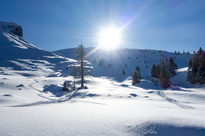 Abfahrt vom Kreuzkogel