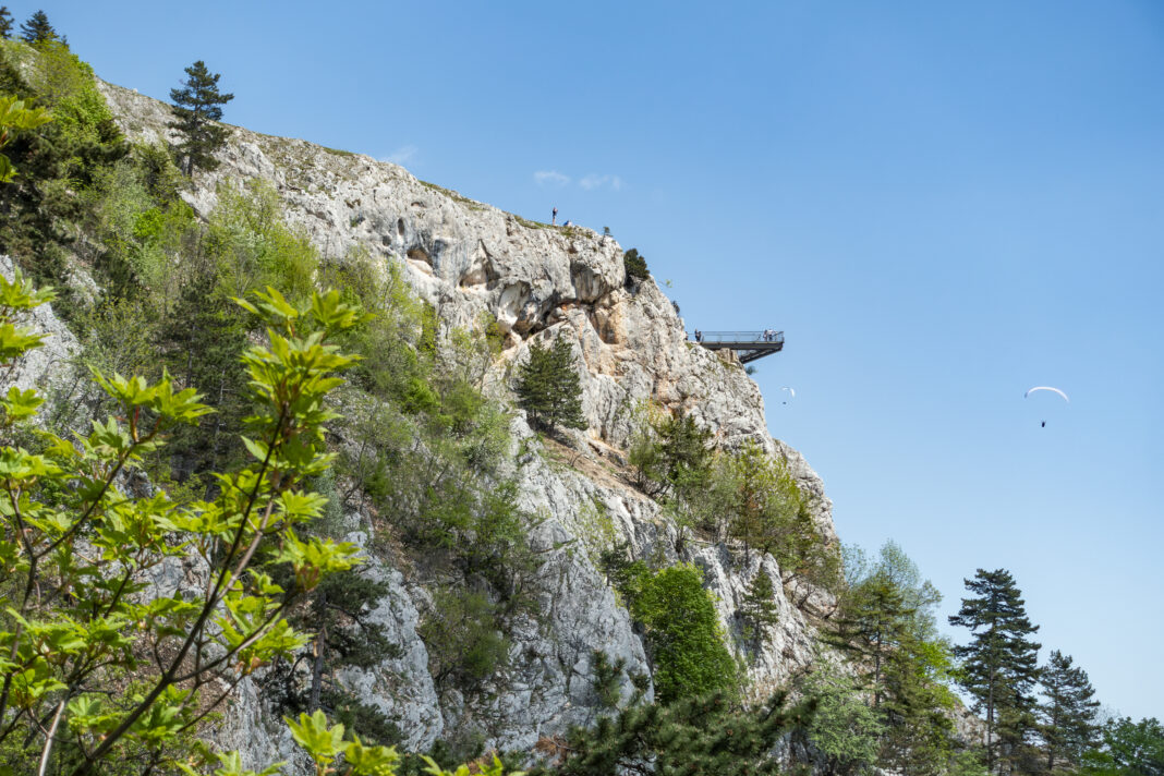 Blick zum Skywalk