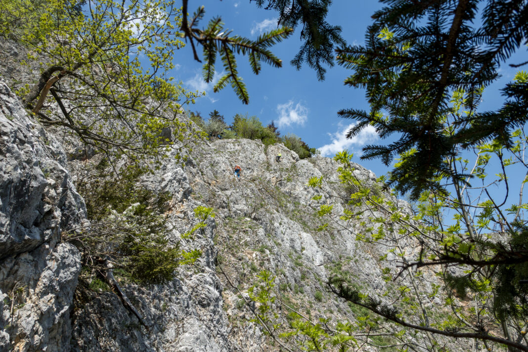 Der letzte Abschnitt des Matthias Prinner Klettersteig