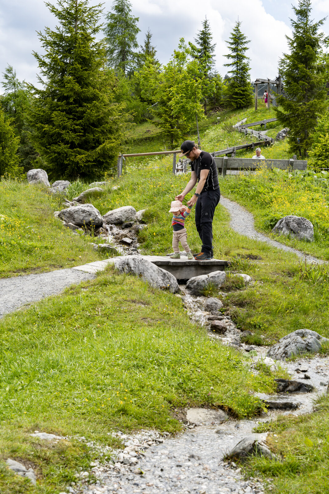 Wunderschön angelegt: der Sinne Park bei der Mittelstation