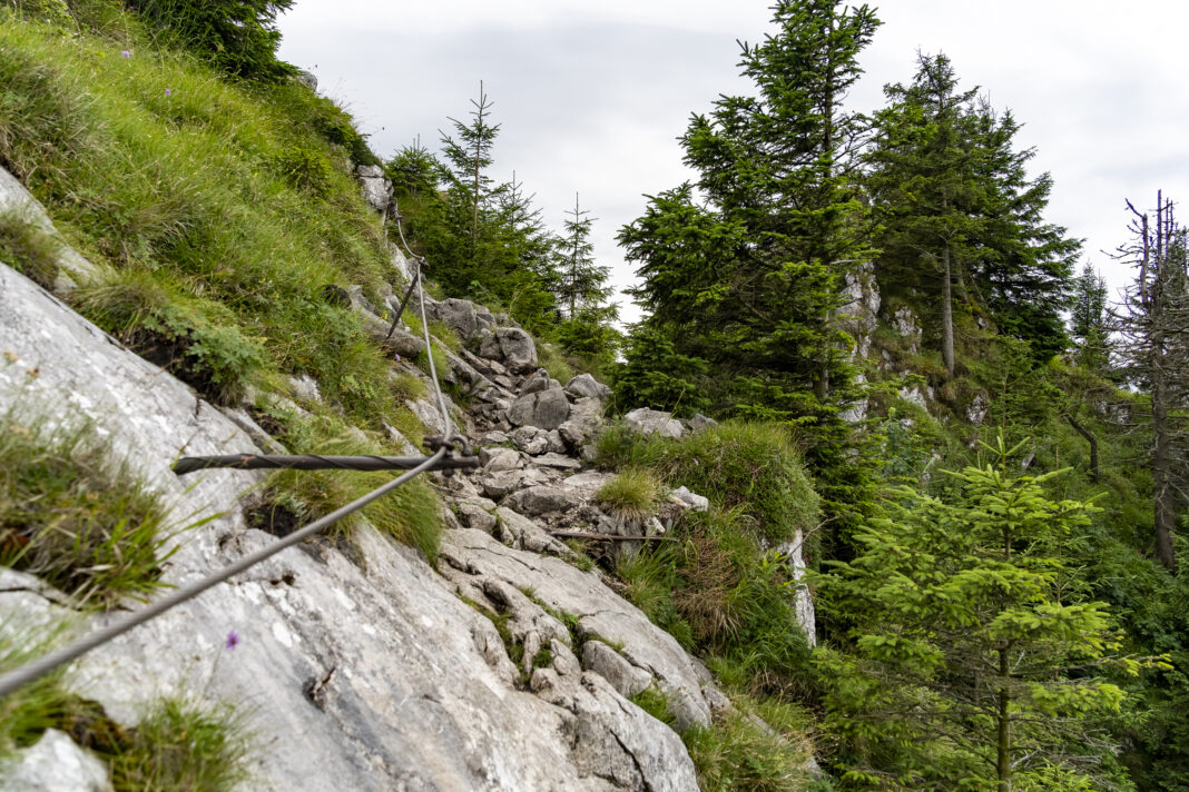 Die letzte Kehre vor dem Gipfel zum Schober