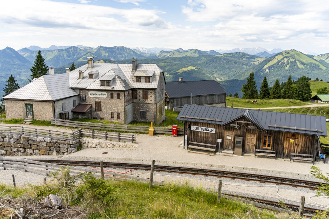 Die Mittelstation der Schafbergbahn