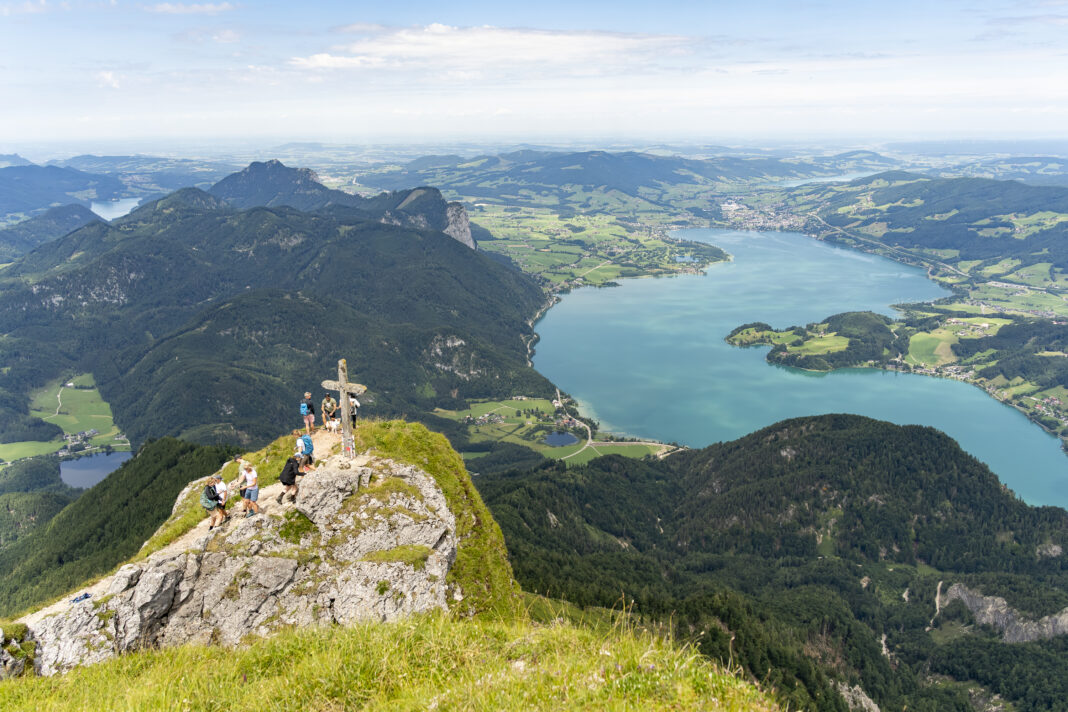 Das Gipfelkreuz des Schafbergs