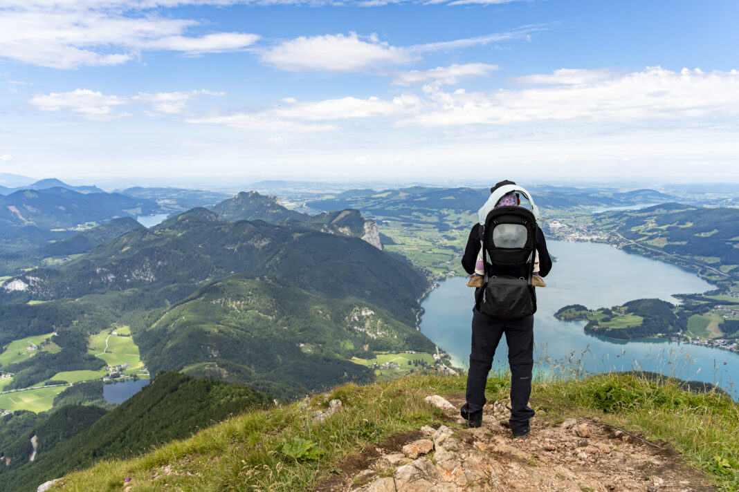 Der herrliche Blick ins Salzkammergut mit seinen Seen