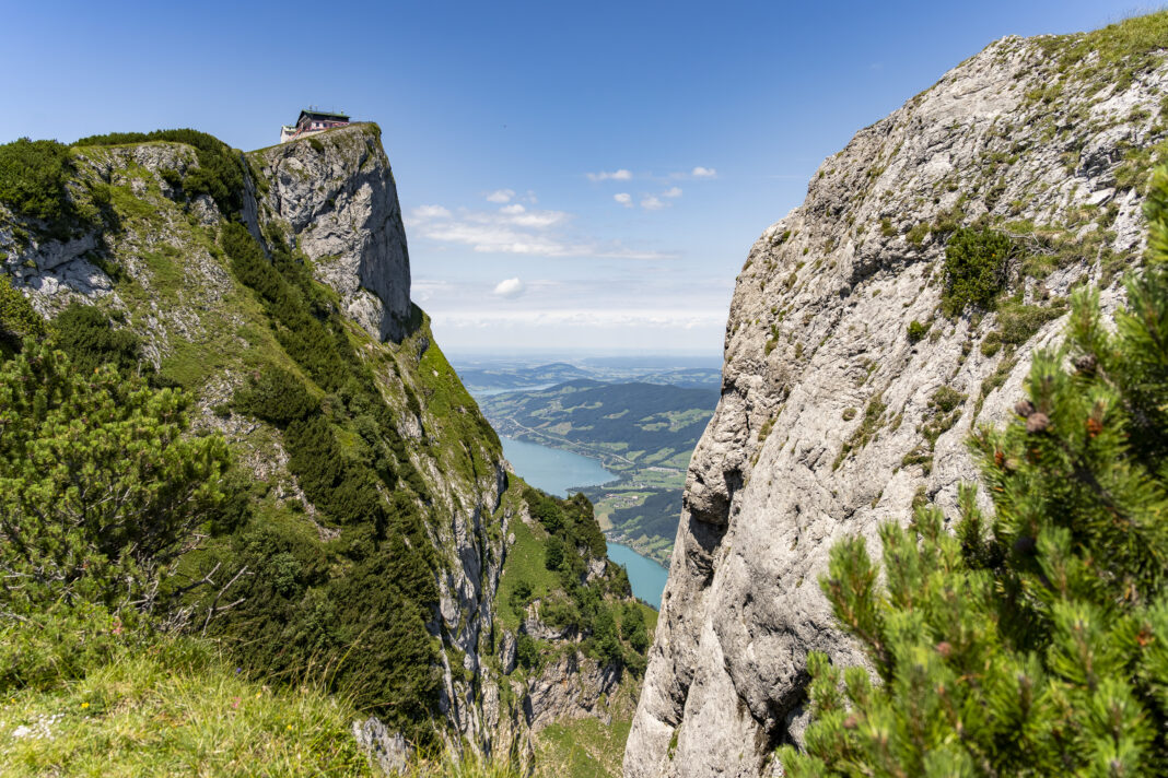 Die Einsattelung zwischen Spinnerin und Schafberg