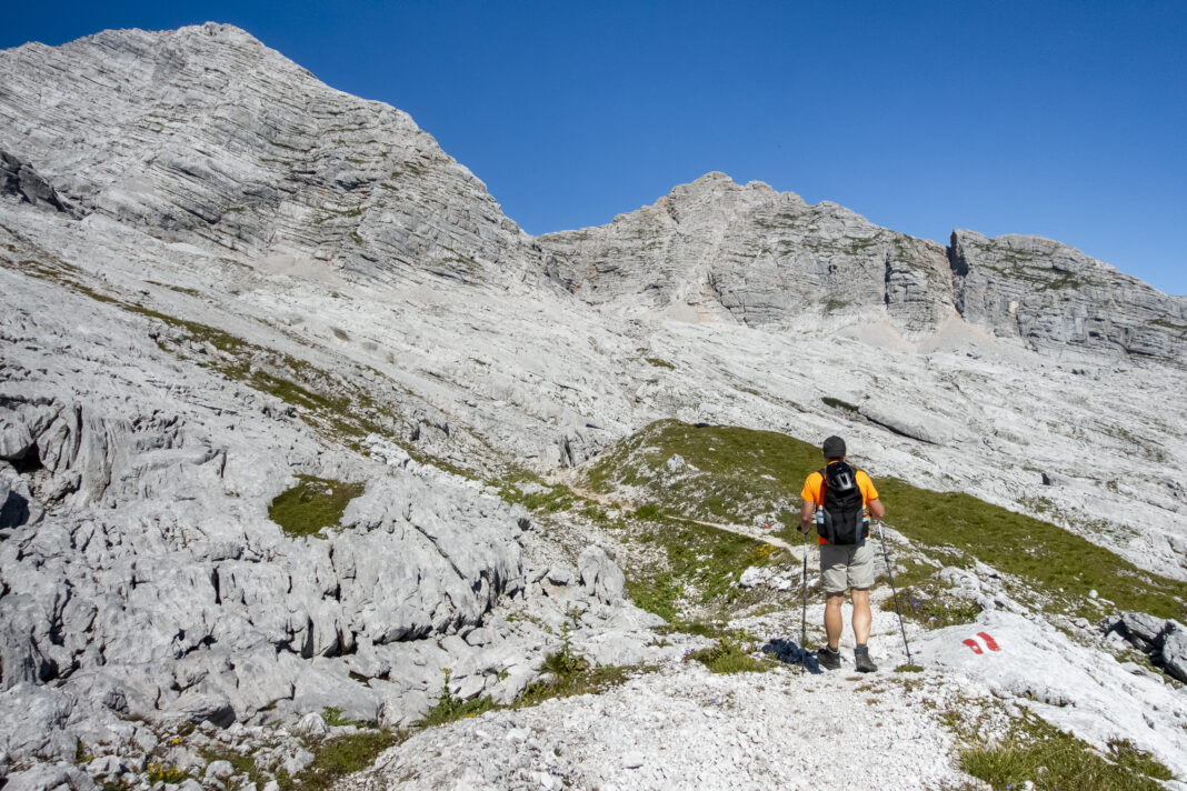 Ab der Passauer Hütte ändert sich das Gelände schlagartig