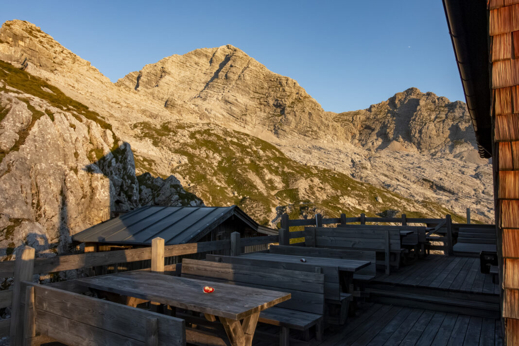 Die Morgenruhe vor dem Ansturm auf die Passauer Hütte