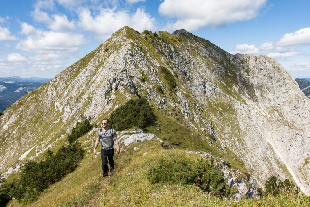 Blick zurück auf den Abstieg vom Großen Wildkamm