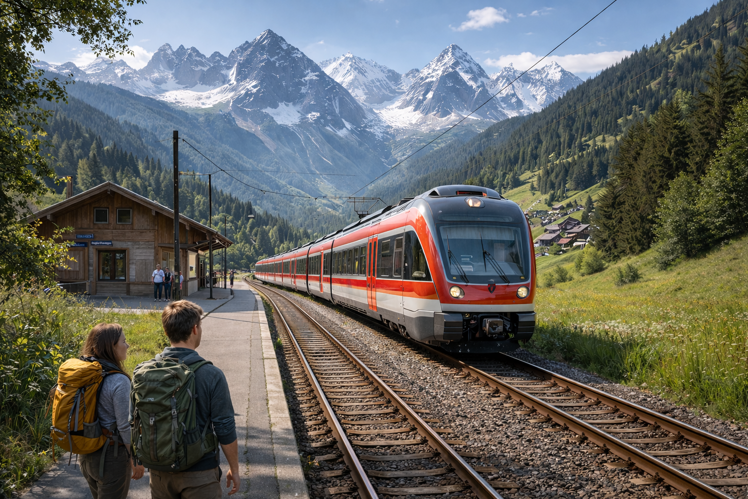 Öffentliche Anreise Berge