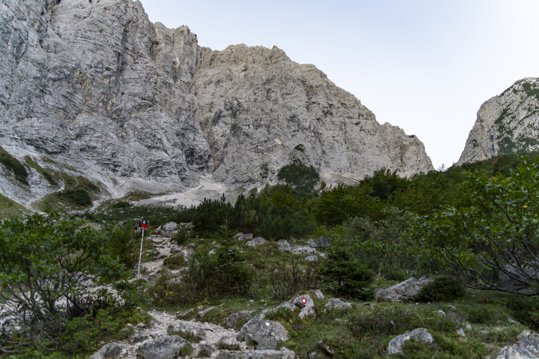 Der Weg wird langsam steiler