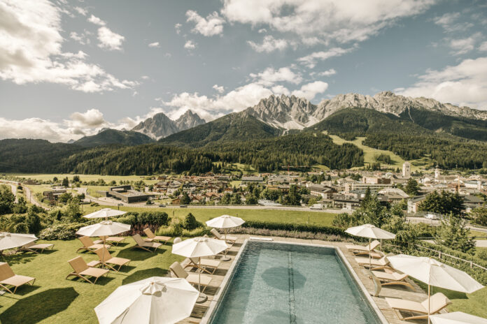Aussicht vom Leitlhof im Sommer