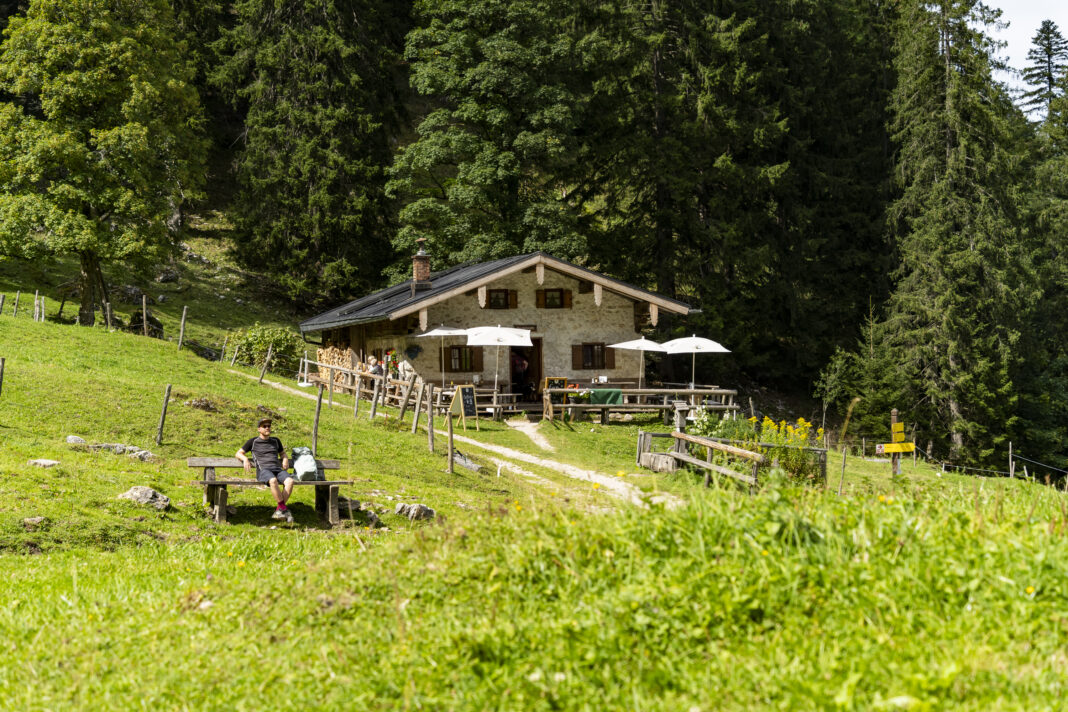 Ein herrlicher Ort zum Rasten: die Staudacher Alm