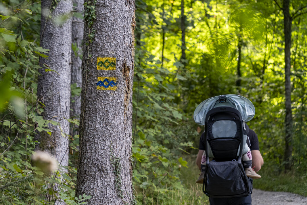 Markierung am SalzAlpenSteig