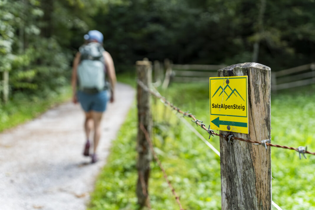 Der SalzAlpenSteig ist immer gut markiert